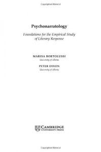 Descargar Psychonarratology: Foundations for the Empirical Study of Literary Response pdf, epub, ebook