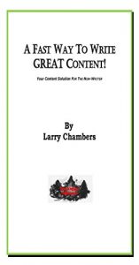 Descargar A FAST WAY TO WRITE GREAT CONTENT!: Your Content Solution FOR THE NON-WRITER (English Edition) pdf, epub, ebook