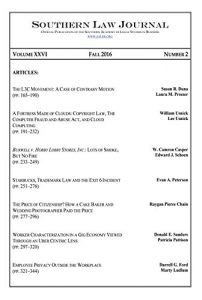 Descargar Southern Law Journal, Vol. XXVI, No. 2, Fall 2016 (English Edition) pdf, epub, ebook