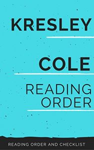 Descargar KRESLEY COLE: READING ORDER (English Edition) pdf, epub, ebook