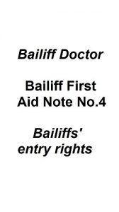 Descargar Bailiff First Aid Note no.4- Bailiffs’ entry rights (Bailiff First Aid Notes) (English Edition) pdf, epub, ebook