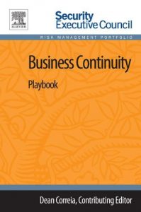 Descargar Business Continuity: Playbook (Security Executive Council Risk Management Portfolio) pdf, epub, ebook