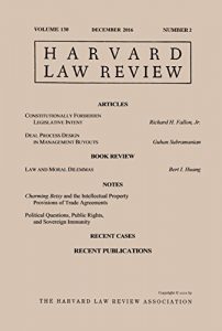 Descargar Harvard Law Review: Volume 130, Number 2 – December 2016 (English Edition) pdf, epub, ebook