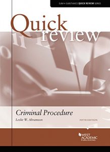 Descargar Quick Review of Criminal Procedure (Quick Reviews) pdf, epub, ebook