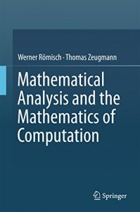 Descargar Mathematical Analysis and the Mathematics of Computation pdf, epub, ebook