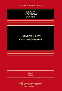 Descargar Criminal Law: Cases and Materials (Aspen Casebook Series) pdf, epub, ebook