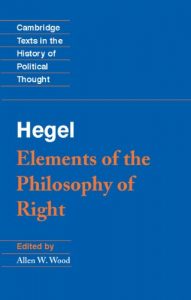 Descargar Hegel: Elements of the Philosophy of Right (Cambridge Texts in the History of Political Thought) pdf, epub, ebook