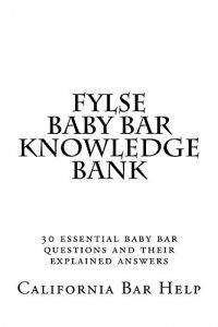 Descargar FYLSE Baby Bar Knowledge Bank: California Bar Help (English Edition) pdf, epub, ebook