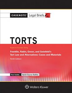 Descargar Casenote Legal Briefs Keyed to Tort Law and Alternatives: Tenth Edition by Franklin, Rabin, Green and Geistfeld pdf, epub, ebook