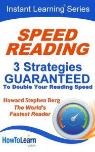 Descargar Speed Reading: 3 Strategies Guaranteed to Double Your Reading Speed (Instant Learning Series Book 1) (English Edition) pdf, epub, ebook