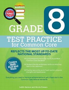 Descargar Barron’s Core Focus Grade 8: Test Practice for Common Core pdf, epub, ebook