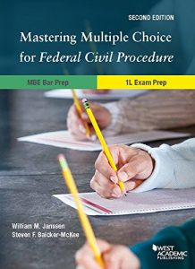 Descargar Mastering Multiple Choice for Federal Civil Procedure MBE Bar Prep and 1L Exam Prep (Career Guides) pdf, epub, ebook