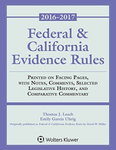 Descargar Federal and California Evidence Rules (Supplements) pdf, epub, ebook