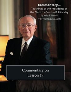 Descargar 2017 Commentary on Lesson 19 – Gordon B. Hinckley (English Edition) pdf, epub, ebook