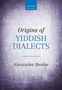 Descargar Origins of Yiddish Dialects pdf, epub, ebook