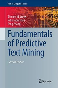 Descargar Fundamentals of Predictive Text Mining (Texts in Computer Science) pdf, epub, ebook