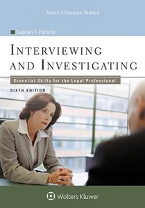 Descargar Interviewing and Investigating: Essential Skills for the Legal Professional (Aspen College Series) pdf, epub, ebook