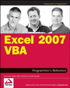 Descargar Excel 2007 VBA Programmer’s Reference pdf, epub, ebook