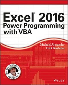 Descargar Excel 2016 Power Programming with VBA (Mr. Spreadsheet’s Bookshelf) pdf, epub, ebook