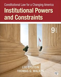 Descargar Constitutional Law for a Changing America: Institutional Powers and Constraints pdf, epub, ebook