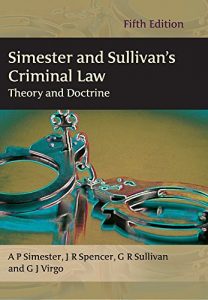 Descargar Simester and Sullivan’s Criminal Law: Theory and Doctrine pdf, epub, ebook