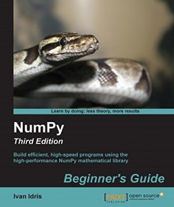 Descargar NumPy: Beginner’s Guide – Third Edition pdf, epub, ebook