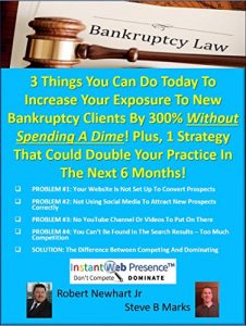 Descargar 3 Things You Can Do Today To Increase Your Exposure To New Bankruptcy Clients By 300% Without Spending A Dime! Plus, 1 Strategy That Could Double Your Practice In The Next 6 Months! (English Edition) pdf, epub, ebook