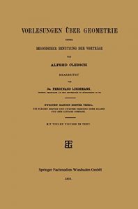 Descargar Vorlesungen über Geometrie unter Besonderer Benutzung der Vorträge pdf, epub, ebook