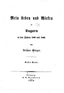 Descargar Mein Leben und wirken in Ungarn in den Jahren 1848 und 1849 (German Edition) pdf, epub, ebook