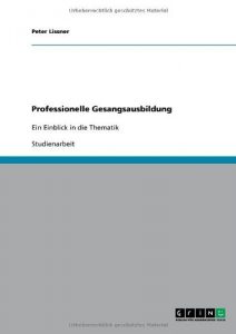 Descargar Professionelle Gesangsausbildung pdf, epub, ebook