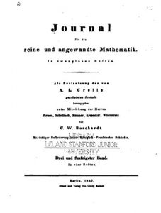 Descargar Journal für Die Reine und Angewandte Mathematik (German Edition) pdf, epub, ebook