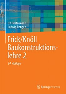 Descargar Frick/Knöll Baukonstruktionslehre 2 pdf, epub, ebook