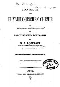 Descargar Handbuch der Physiologischen Chemie, Mit Besonderer Berücksichtigung der Zoochemischen Dokimastik (German Edition) pdf, epub, ebook