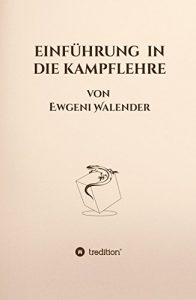 Descargar Einführung in die Kampflehre (German Edition) pdf, epub, ebook