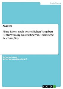 Descargar Pläne Falten nach betrieblichen Vorgaben (Unterweisung Bauzeichner/-in, Technische Zeichner/-in) pdf, epub, ebook