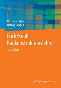 Descargar Frick/Knöll Baukonstruktionslehre 1: pdf, epub, ebook