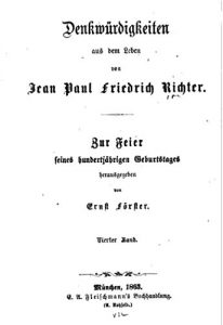 Descargar Denkwürdigkeiten aus dem Leben von Jean Paul Friedrich Richter (German Edition) pdf, epub, ebook