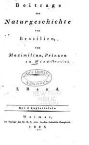 Descargar Beiträge zur naturgeschichte von Brasilien – I. Band (German Edition) pdf, epub, ebook