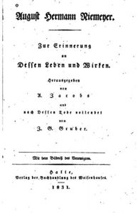 Descargar August Hermann Niemeyer, Zur Erinnerung an dessen Leben und wirken (German Edition) pdf, epub, ebook