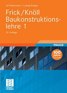 Descargar Frick/Knöll Baukonstruktionslehre 1 pdf, epub, ebook