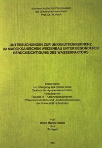 Descargar UNTERSUCHUNGEN ZUR UNKRAUTKONKURRENZ IM MAROKKANISCHEN WEIZENBAU UNTER BESONDERER BERÜCKSICHTIGUNG DES WASSERFAKTORS (German Edition) pdf, epub, ebook