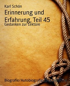 Descargar Erinnerung und Erfahrung, Teil 45: Gedanken zur Lektüre (German Edition) pdf, epub, ebook