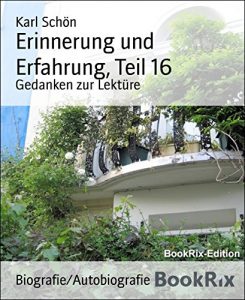 Descargar Erinnerung und Erfahrung, Teil 16: Gedanken zur Lektüre (German Edition) pdf, epub, ebook