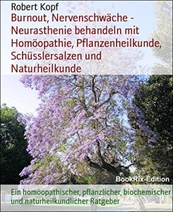 Descargar Burnout, Nervenschwäche – Neurasthenie behandeln mit Homöopathie, Pflanzenheilkunde, Schüsslersalzen und Naturheilkunde: Ein homöopathischer, pflanzlicher, … Ratgeber (German Edition) pdf, epub, ebook